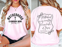 Load image into Gallery viewer, Coquette Motherhood Is Kingdom Work #BS7960