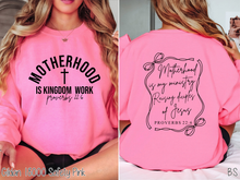 Load image into Gallery viewer, Coquette Motherhood Is Kingdom Work #BS7960