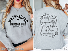 Load image into Gallery viewer, Coquette Motherhood Is Kingdom Work #BS7960