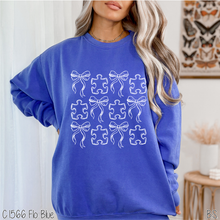 Load image into Gallery viewer, Puzzle Bow Autism Collage #BS9015 *PREORDER CLOSING SUNDAY 3/8 @ MIDNIGHT CST