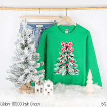 Load image into Gallery viewer, Red White Bow Christmas Tree #BS8749 *11/23 PRINTS ON ORDER & EXTRAS POSTED FOR PURCHASE BEFORE ARRIVAL