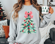 Load image into Gallery viewer, Red White Bow Christmas Tree #BS8749 *11/23 PRINTS ON ORDER & EXTRAS POSTED FOR PURCHASE BEFORE ARRIVAL