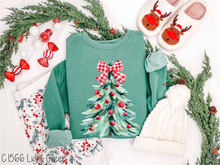 Load image into Gallery viewer, Red White Bow Christmas Tree #BS8749 *11/23 PRINTS ON ORDER & EXTRAS POSTED FOR PURCHASE BEFORE ARRIVAL