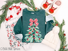 Load image into Gallery viewer, Red White Bow Christmas Tree #BS8749 *11/23 PRINTS ON ORDER & EXTRAS POSTED FOR PURCHASE BEFORE ARRIVAL