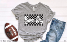Load image into Gallery viewer, White Puff Black Flat Checkered Game Day #BS7023