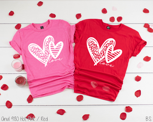 Love Double Hearts One Color #BS5016