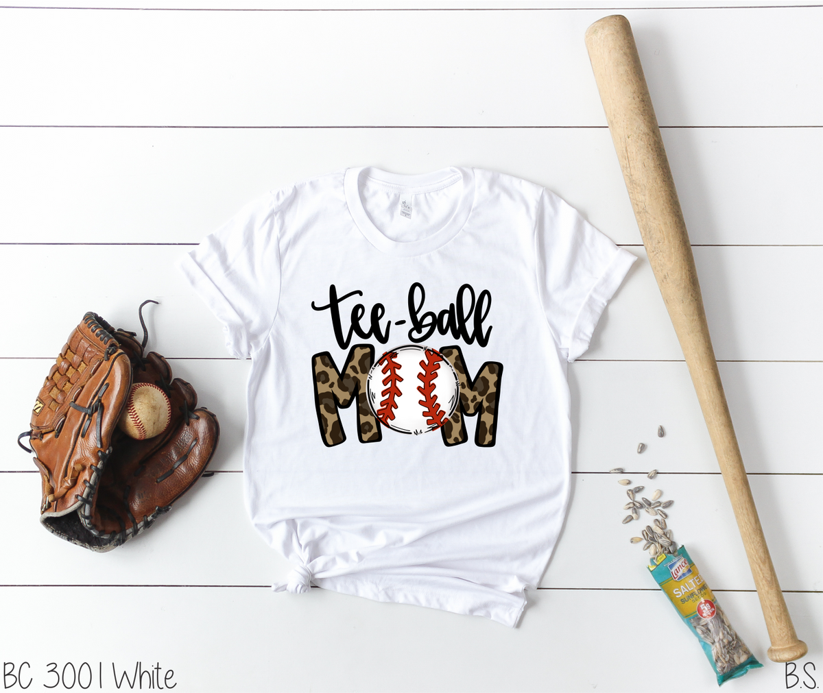 Screen Print Transfer - Baseball Mom - White