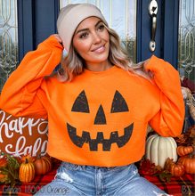 Load image into Gallery viewer, Adult Distressed Pumpkin Face #BS8381
