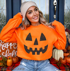 Adult Distressed Pumpkin Face #BS8381
