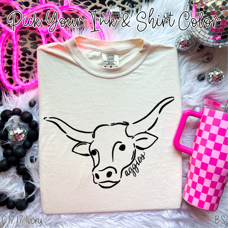 Aggies Doodle Mascot Custom Order