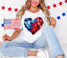 Load image into Gallery viewer, Americana Brushstroke Heart #BS8020
