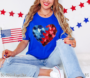 Americana Brushstroke Heart #BS8020
