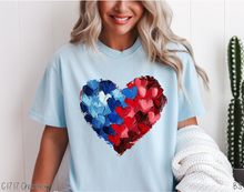 Load image into Gallery viewer, Americana Brushstroke Heart #BS8020
