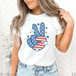 Americana Peace Hand Sign #BS5605