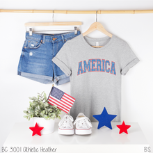 Load image into Gallery viewer, Arched Distressed Varsity America #BS5498
