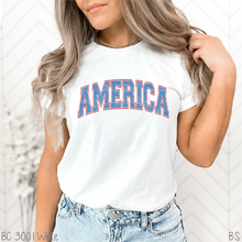 Load image into Gallery viewer, Arched Distressed Varsity America #BS5498
