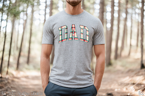 Arched Retro Plaid Dad #BS6267