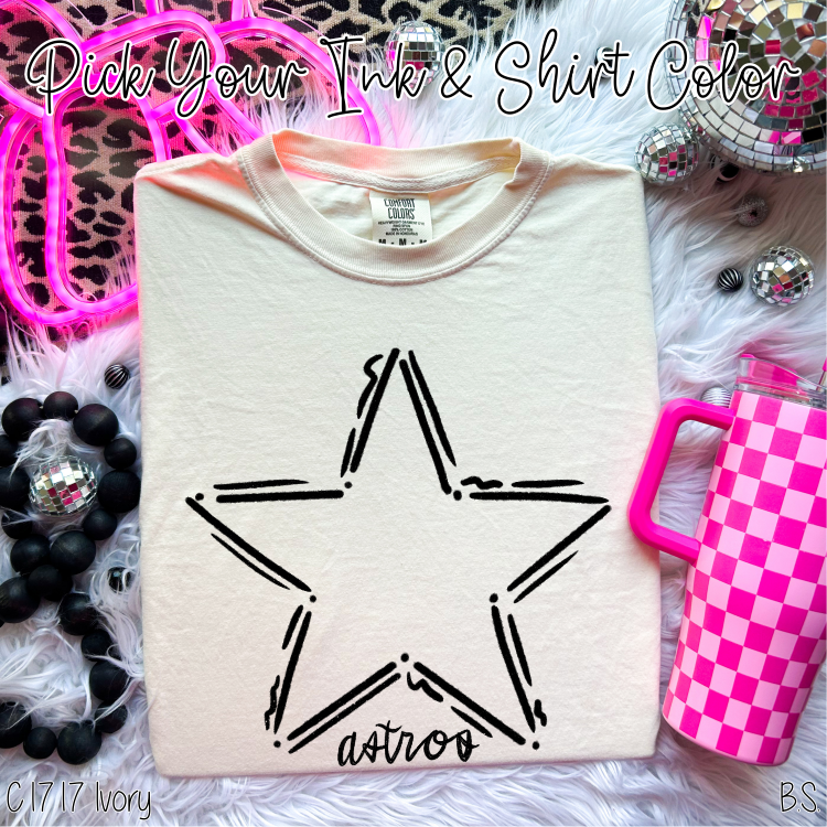Astros Doodle Mascot Custom Order