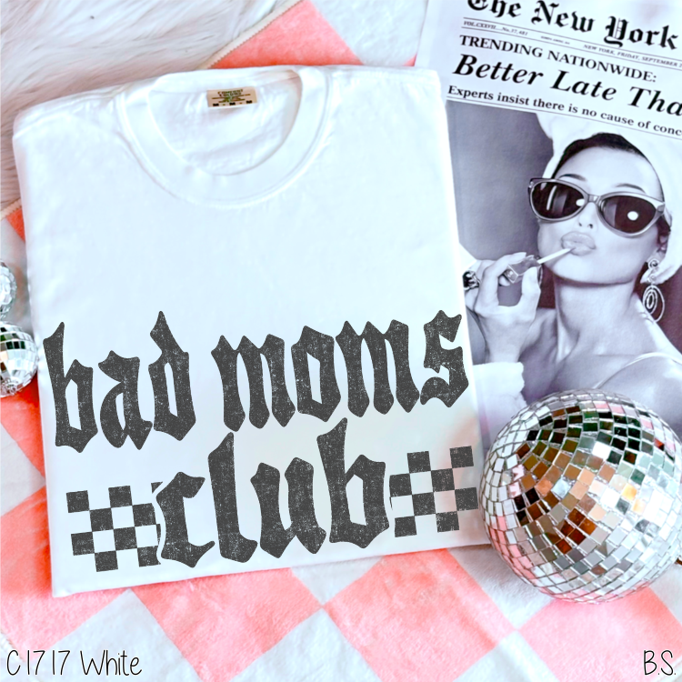 Bad Moms Club Checkered #BS8203