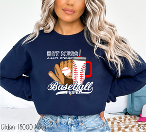 Baseball Hot Mess Always Stressed Mama #BS6526