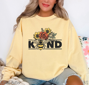 Bee Kind With Flowers #BS1395