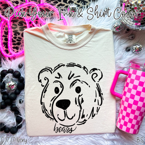 Bears Doodle Mascot Custom Order