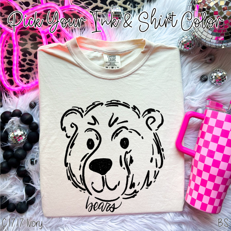 Bears Doodle Mascot Custom Order