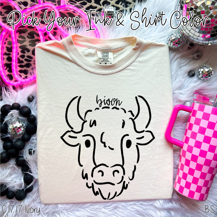 Bison Doodle Mascot Custom Order