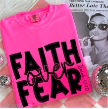 Load image into Gallery viewer, Black Brushed Faith Over Fear #BS8185
