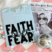 Load image into Gallery viewer, Black Brushed Faith Over Fear #BS8185
