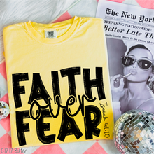 Load image into Gallery viewer, Black Brushed Faith Over Fear #BS8185
