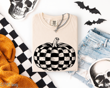 Load image into Gallery viewer, Black Checkered Pumpkin #BS8380
