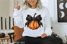 Load image into Gallery viewer, Black Coquette Bow Pumpkin #BS7149
