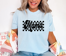 Load image into Gallery viewer, Black Retro Checkered Mama #BS6653
