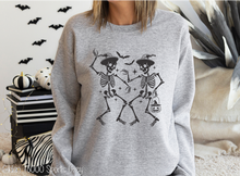 Load image into Gallery viewer, Black Witch Hat Dancing Skeletons #BS7240
