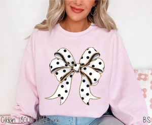 Black & White Polka Dot Coquette #BS7718