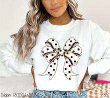 Load image into Gallery viewer, Black &amp; White Polka Dot Coquette #BS7718
