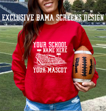 Load image into Gallery viewer, Exclusive Custom Stadium School Design Custom Order *Mockup Included
