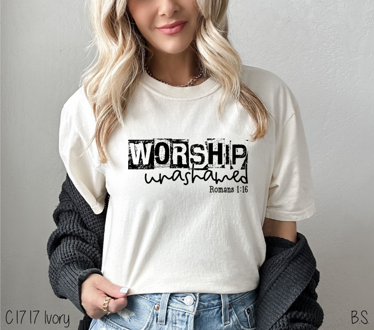 Block Letters Worship Unashamed #BS6063