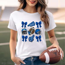 Load image into Gallery viewer, Blue Coquette Football Collage #BS6994
