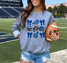 Load image into Gallery viewer, Blue Coquette Football Collage #BS6994
