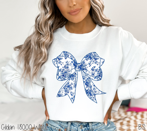 Blue Grand Millennial Bow #BS7642