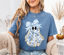 Load image into Gallery viewer, Blue Grand Millennial Coquette Ghost #BS8391 *8/17 PRINTS ON ORDER AND POSTED FOR PURCHASE BEFORE ARRIVAL
