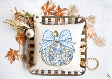 Load image into Gallery viewer, Blue Grand Millennial Coquette Pumpkin #BS7426
