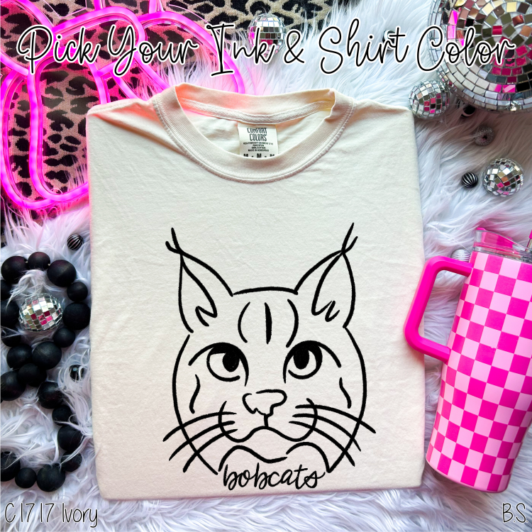 Bobcats Doodle Mascot Custom Order