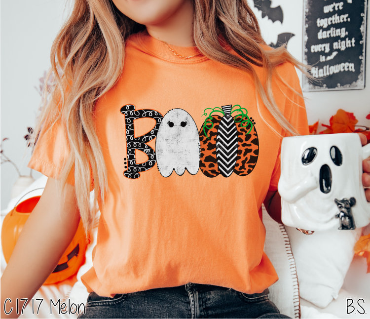 Boo Ghost Doodle Letters #BS7303