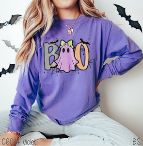 Boo Seersucker Coquette Bow #BS8459 *PREORDER CLOSING SUNDAY 8/31 @ MIDNIGHT CST
