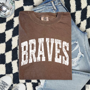 Braves Distressed Arch #BS8594 *10/5 PRINTS ON ORDER AND EXTRAS POSTED FOR PURCHASE BEFORE ARRIVAL