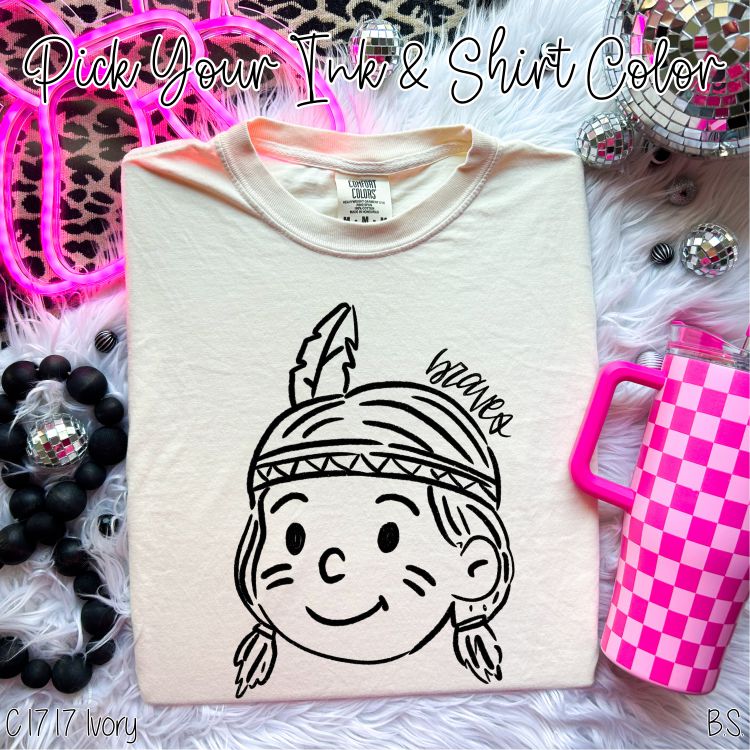 Braves Doodle Mascot Custom Order