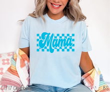 Load image into Gallery viewer, Bright Blue Checkered Mama #BS6690
